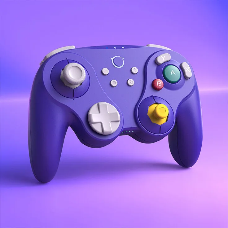 NYXI Warrior Switch 1 & 2 Controller mit Hall Effect Sticks, optischen Switches, 6-Achsen Gyro und HD Rumble, lila