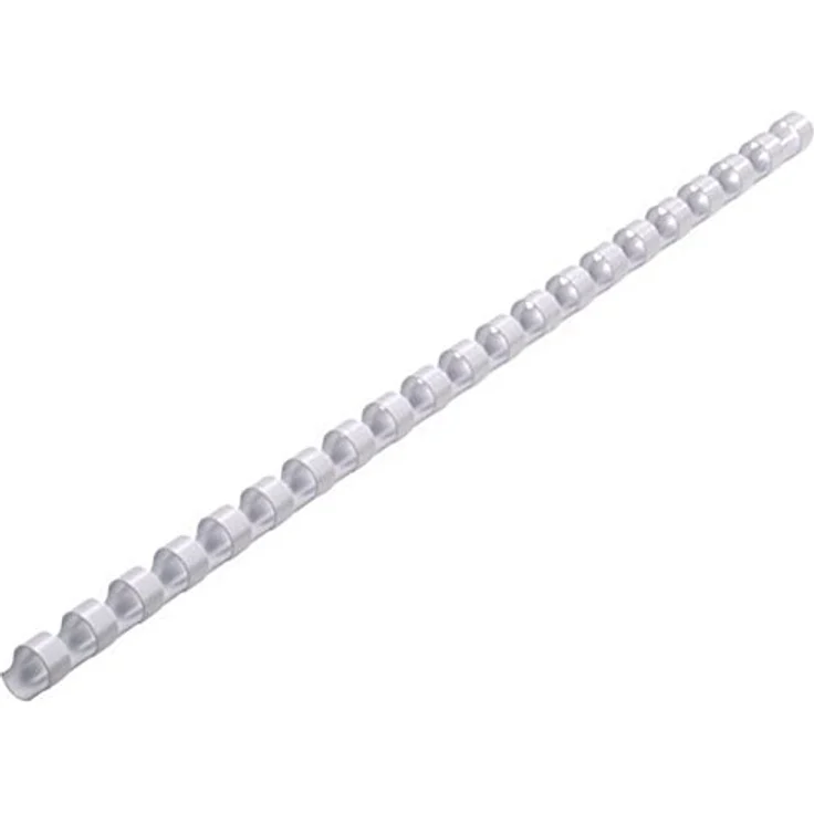 GENIE 12381 Plastikbinderücken (DIN A4 Format; 12 mm; 25 Stück weiß) - Original Zubehör für alle Bindegeräte – Bild 1