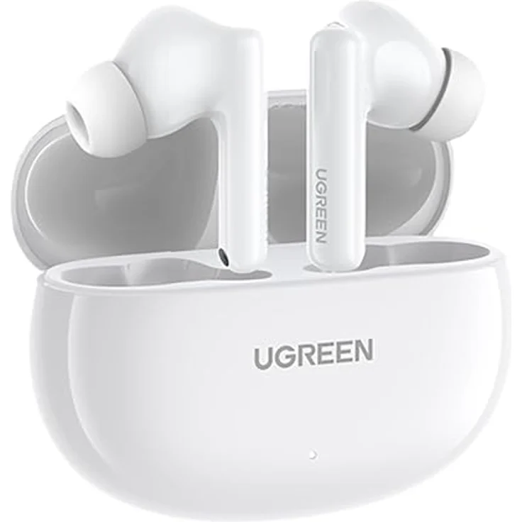 Ugreen HiTune T6 Wireless Kopfhörer mit ANC Funktion + Usb-A - Usb-C Kabel - Weiß – Bild 2