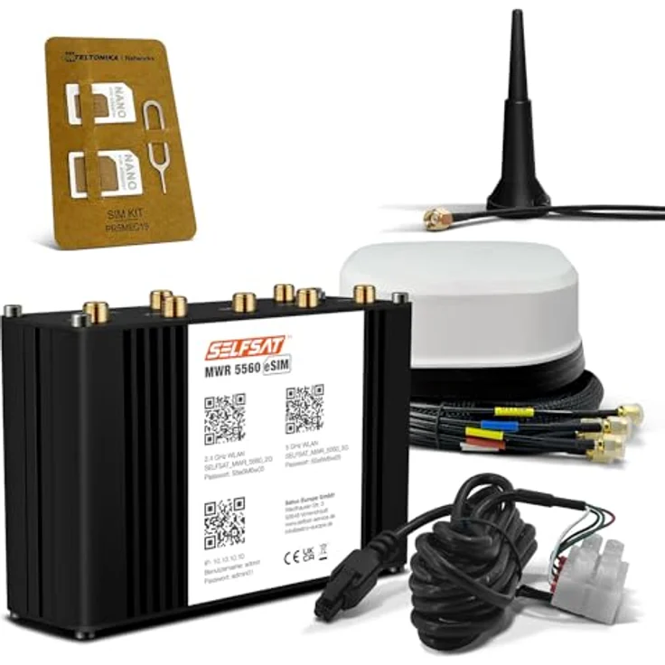 Selfsat Router MWR 5560, 5G WLAN mit eSIM, Weiss – Bild 1