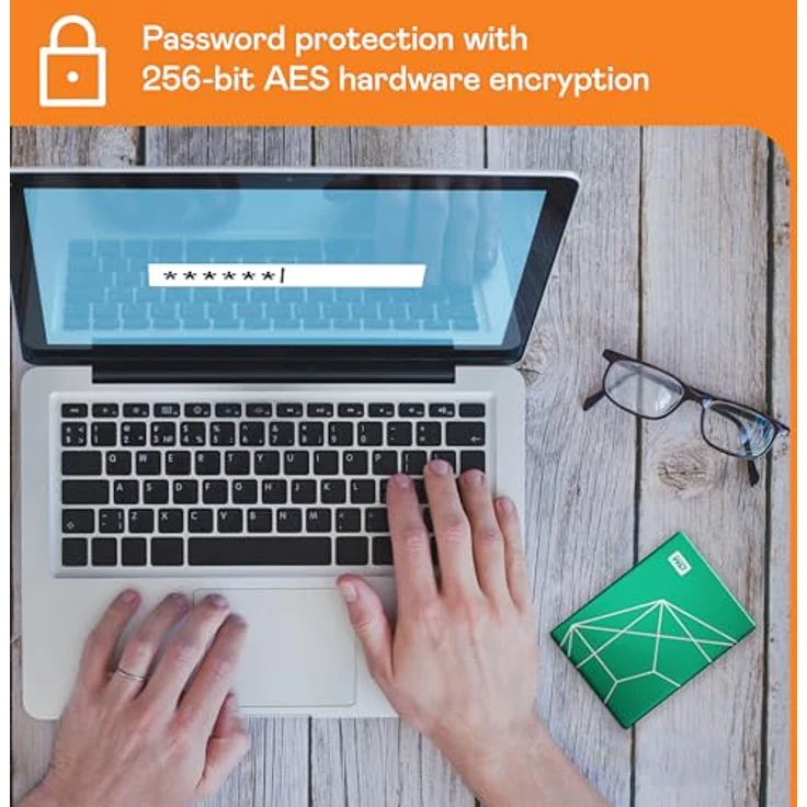 WD My Passport Ultra tragbare Festplatte, 2 TB, 20. Jubiläum, Smaragd-Laufwerk, USB-C, mit Backup-Software und Passwortschutz – Bild 5