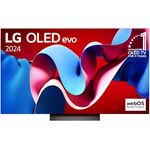 LG OLED55C47LA TV 55" (139 cm) OLED evo Fernseher (α9 Gen7 4K AI-Prozessor, Dolby Vision, bis zu 120Hz) [Modelljahr 2024], Schwarz