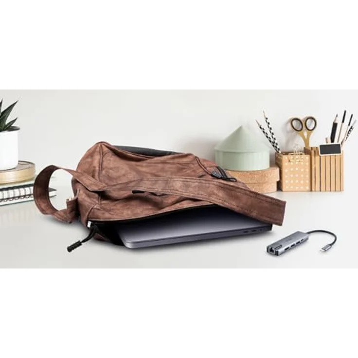 D-Link DUB-M520 USB Typ C Hub 5 in 1 USB C Adapter mit HDMI 4K und 1080p, 2X USB3.0-USB2.0, 1x USB C Ladeanschluss bis zu 60W und Daten – Bild 5