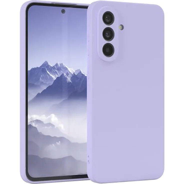 EAZY CASE Silikonhülle für Galaxy A56, stoßfeste Schutzhülle mit Kameraschutz, dünn und leicht, TPU Phone Bumper, in Lavendel Blau – Bild 1