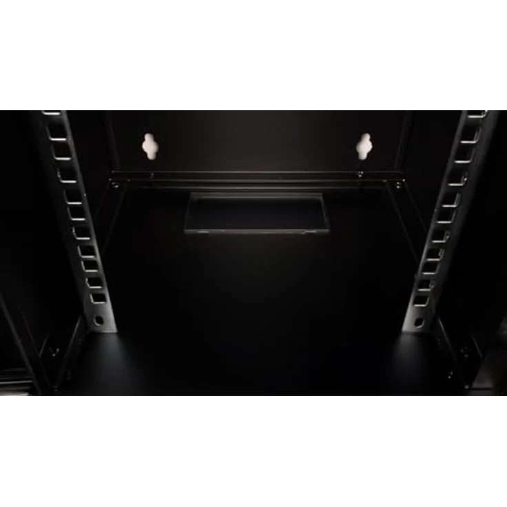 ROLINE 10-Zoll Wandgehäuse 6 HE, 312x300 BxT, schwarz, mit Vollglastür und zerlegbarer Konstruktion – Bild 5