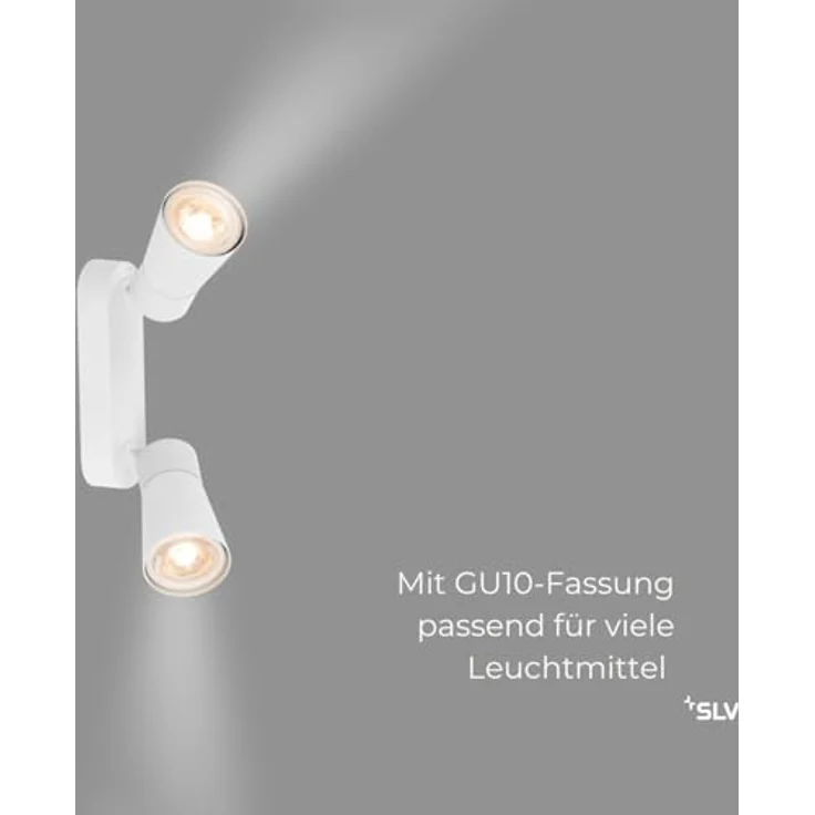 SLV PURI 2.0 CONE, Deckenleuchte, Wandleuchte, Weiß - Flexibler dreh- und schwenkbarer Strahler – Bild 3