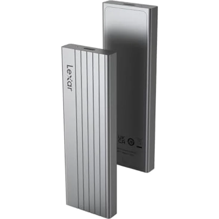 Lexar Externes Gehäuse USB 3.2 E6 – NVMe M.2 Typ 2280 (Silber) – Bild 2