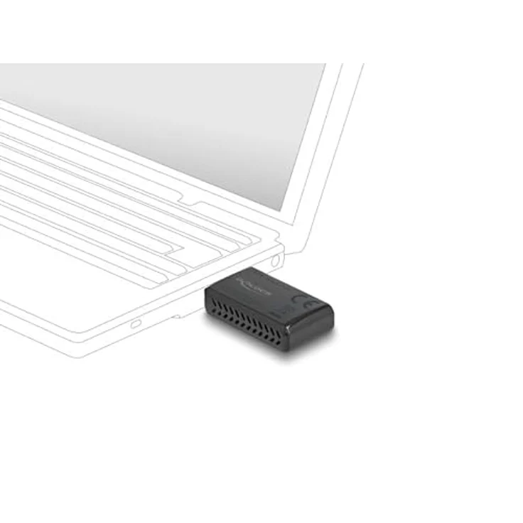 Delock Wi-Fi 6 Dualband WLAN USB Stick AX1800, 1201+574 Mbps, Schwarz – Bild 3