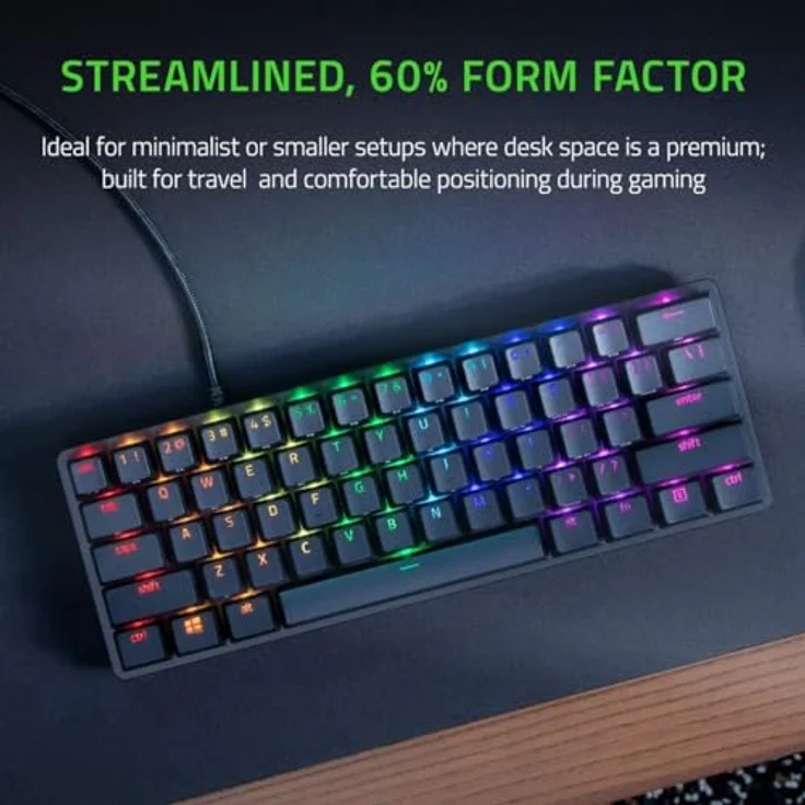 Razer Huntsman Mini ED Purple, 60% Gaming-Tastatur mit optischen Switches und RGB-Beleuchtung – Bild 2