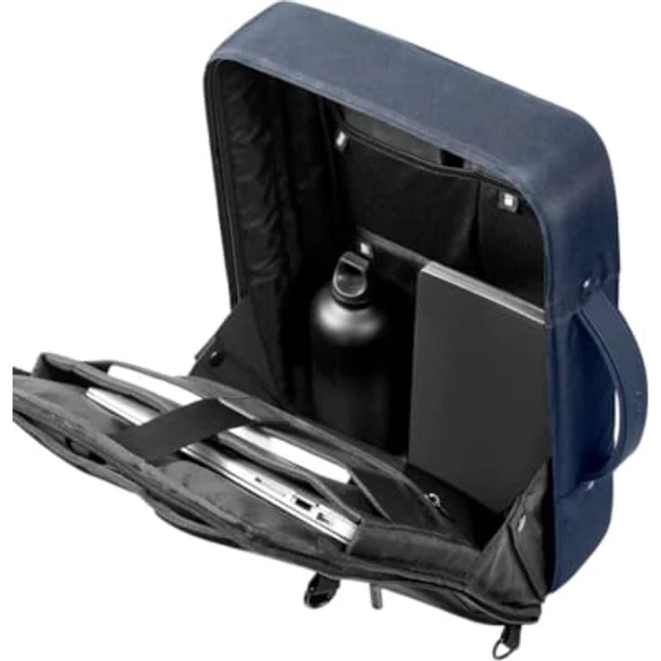 XD Design Bobby Bizz 2.0, Antidiebstahl-Laptop-Rucksack für Laptops bis 16", wasserfest, ergonomisch, blau – Bild 3