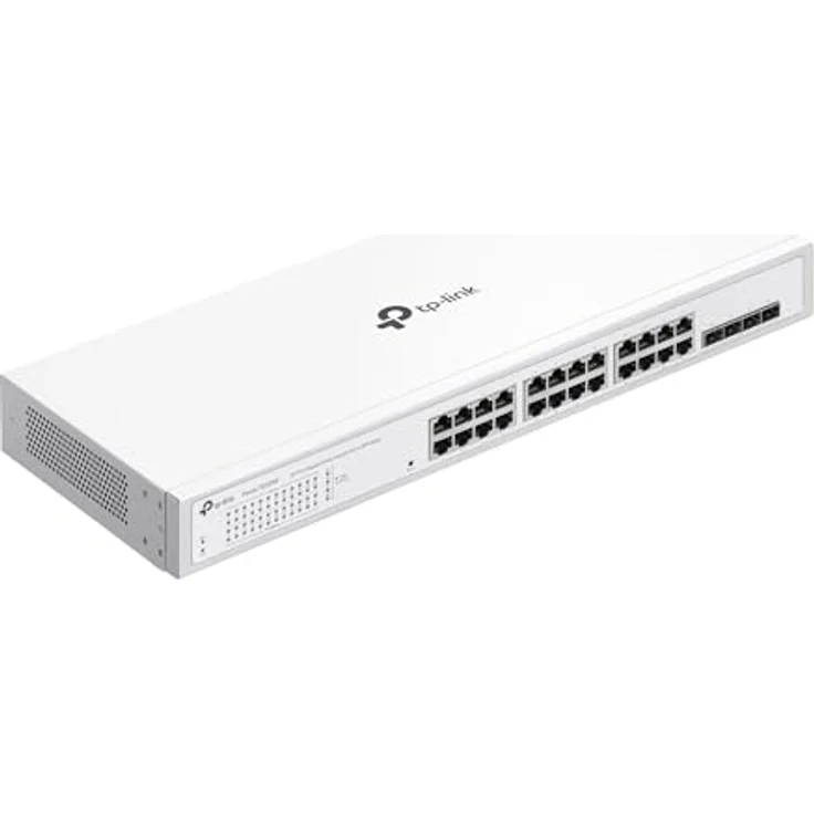 TP-Link Festa FS328G 24-Port Gigabit Switch mit 4 SFP-Steckplätzen, Kostenlose Cloud-Verwaltung, Static Routing, VLAN, ACL, IGMP Snooping, Lüfterloses Design, elegantes Metallgehäuse – Bild 4