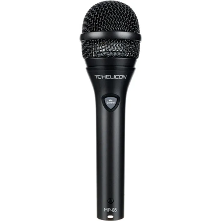 TC-Helicon MP-85, Dynamisches Gesangsmikrofon mit Supernieren-Richtcharakteristik und integriertem Pop-Filter