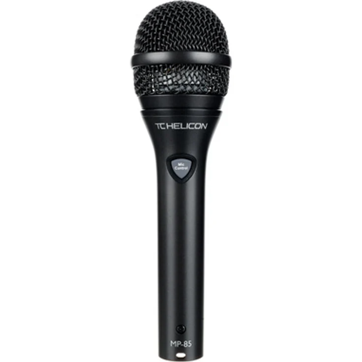 TC-Helicon MP-85, Dynamisches Gesangsmikrofon mit Supernieren-Richtcharakteristik und integriertem Pop-Filter
