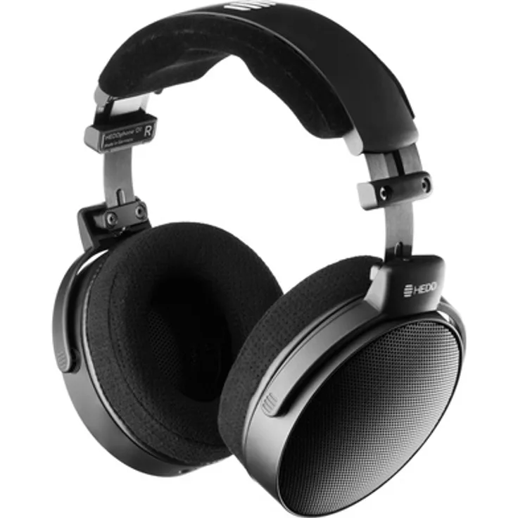 HEDD HEDDphone D1, Offene Over-Ear Studio Kopfhörer mit dynamischem Thin-Ply Carbon Treiber, Frequenzbereich 5Hz – 40kHz, inkl. 6,35mm Adapter und Transporttasche