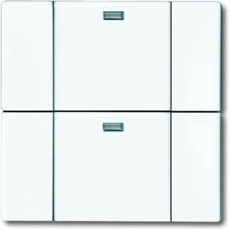 ABB 2CKA006730A0055 Handsender, netzunabhängiger 2-fach Wandsender zur Jalousie- und Lichtszenensteuerung, Verkehrsweiß