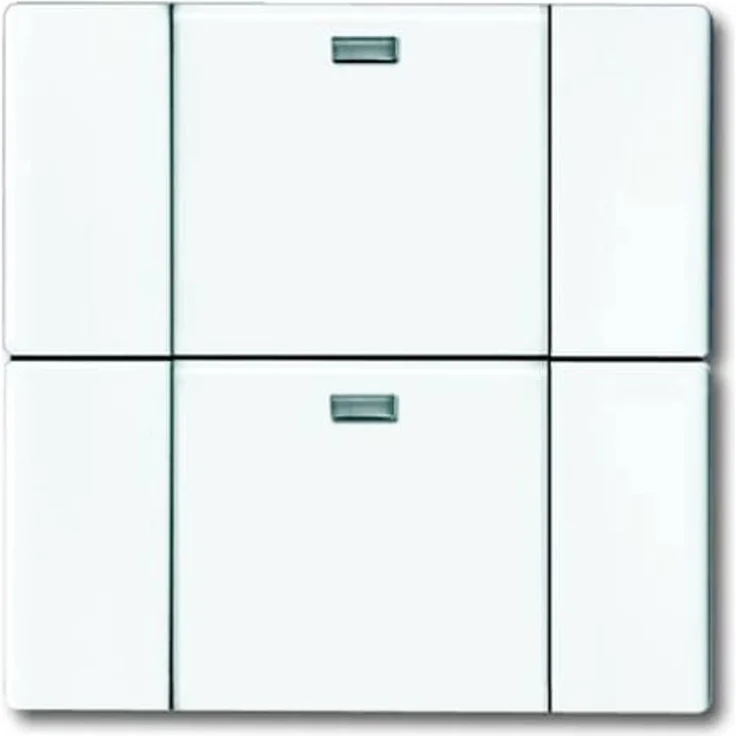 ABB 2CKA006730A0055 Handsender, netzunabhängiger 2-fach Wandsender zur Jalousie- und Lichtszenensteuerung, Verkehrsweiß