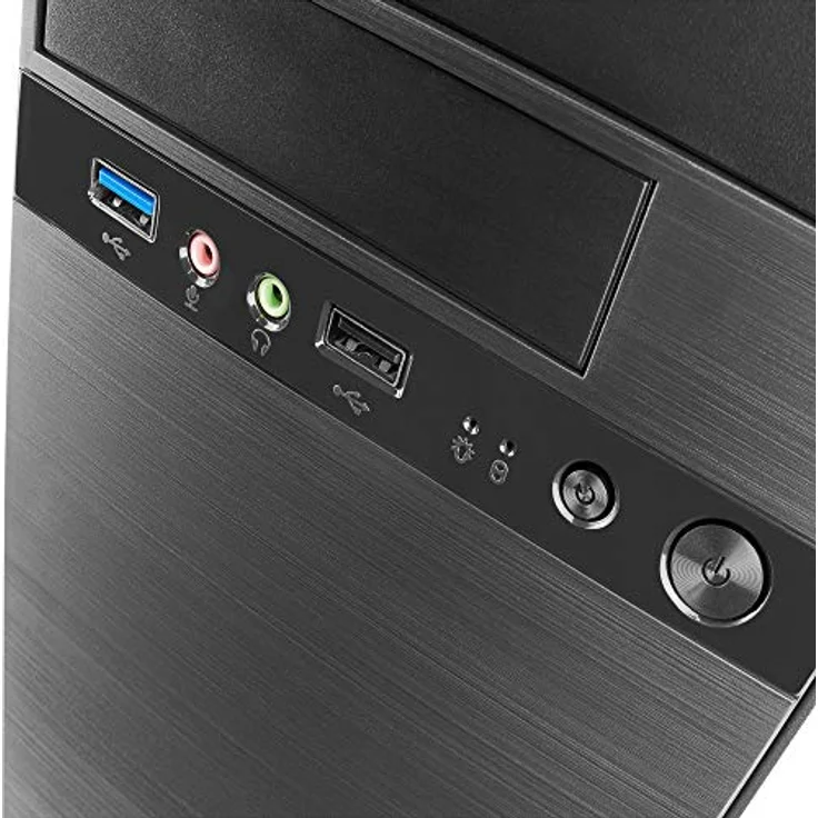 Tacens Anima AC4 500, Micro ATX PC-Gehäuse mit 500W Netzteil, Schwarz, mit USB 3.0 und Platz für VGA bis 310mm – Bild 4