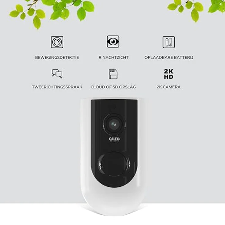 CALEX Kabellose Outdoor Kamera, WiFi Überwachungskamera auf Batterie, für Außen, 2K, Nachtsicht, Echtzeitüberwachung – Bild 3