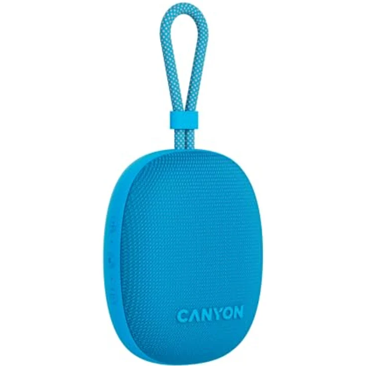 CANYON OnMove 12, Tragbarer kabelloser Lautsprecher, 5 W, IPX7 wasserdicht, Bluetooth 5.3, TWS-Stereo-Kopplung, 12 Stunden Spielzeit, USB-C-Schnellladung, 1200 mAh Akku, Blau – Bild 2