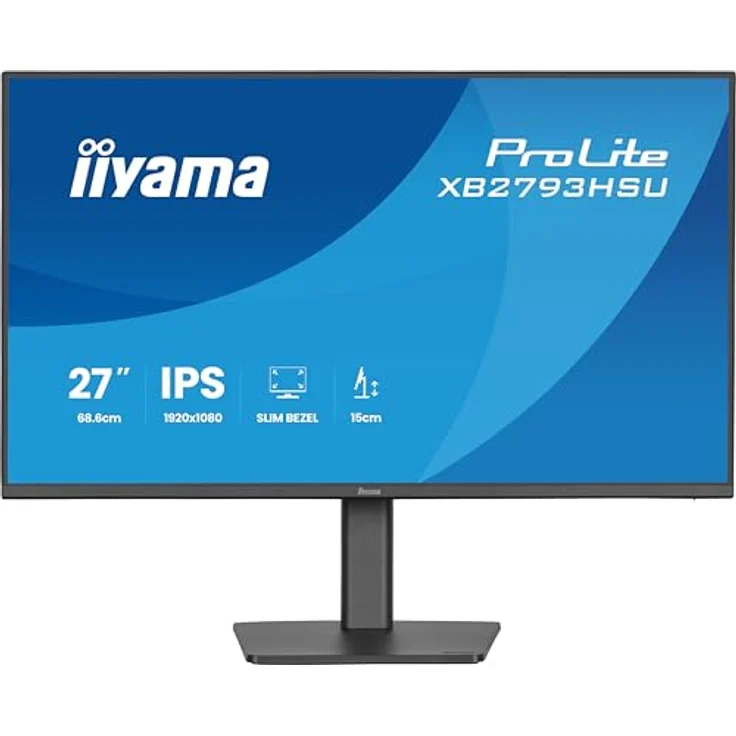 iiyama Prolite XB2793HSU-B1, 27" IPS LED-Monitor Full-HD 120Hz mit Höhenverstellung, Pivot und USB-Hub, schwarz – Bild 2