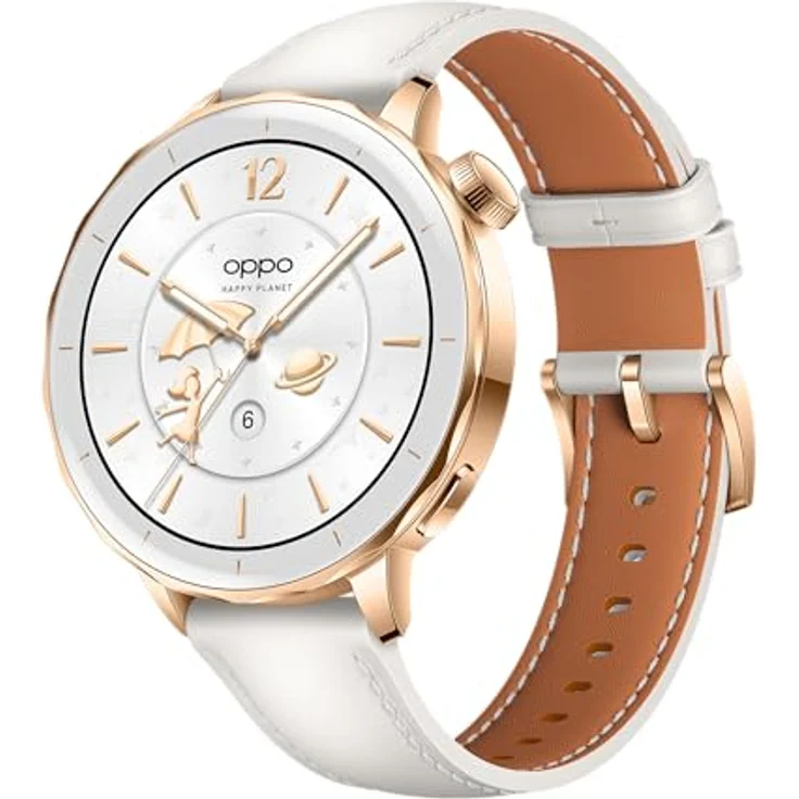 OPPO Watch X2 Mini Smartwatch, 1,32 Zoll AMOLED-Display, bis zu 7 Tage Akkulaufzeit, GPS, 100+ Sportmodi, wasserdicht bis 5 ATM – Glimmer – Bild 1