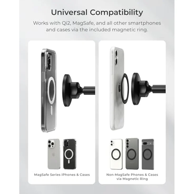 iOttie iTap 3, Magnetische Smartphone Halterung mit Teleskoparm und N52-Magneten, Schwarz – Bild 2
