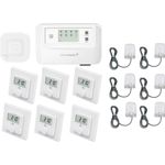 Homematic IP Smart Home Set, Funk Access Point 2, Fußbodenheizungscontroller, 6x Wandthermostat, 6x Smart Home Hub
