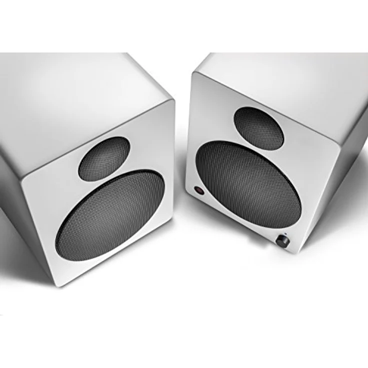 wavemaster CUBE NEO white - Regallautsprecher-System (50 Watt) mit Bluetooth-Streaming, Digitalanschluss und IR-Fernbedienung, Aktiv-Boxen, Nutzung für TV-Tablet-Smartphone, weiß (66381) Regallautsprecher - 50 Watt - schwarz, weiß – Bild 4