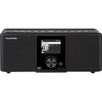 Telestar DIRA S 21i + - DAB+ Digitalradio & Internetradio (UKW/FM/DAB/DAB+ / Internet, WLAN, Stereo Radio, EWF Notfallwarnsystem, USB Aufnahmefunktion, Bluetooth, Streamingdienste) schwarz