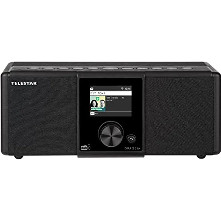 Telestar DIRA S 21i + - DAB+ Digitalradio & Internetradio (UKW/FM/DAB/DAB+ / Internet, WLAN, Stereo Radio, EWF Notfallwarnsystem, USB Aufnahmefunktion, Bluetooth, Streamingdienste) schwarz