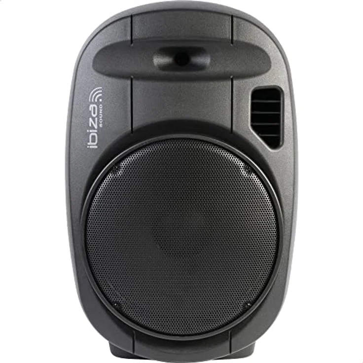 PORT15VHF-MKII - Ibiza - TRAGBARE, AKKUBETRIEBENE BESCHALLUNGSANLAGE 15 - 800W MIT USB-MP3, Rec, VOX, Bluetooth & 2 UHF FUNKMIKROFONEN, Schwarz – Bild 8