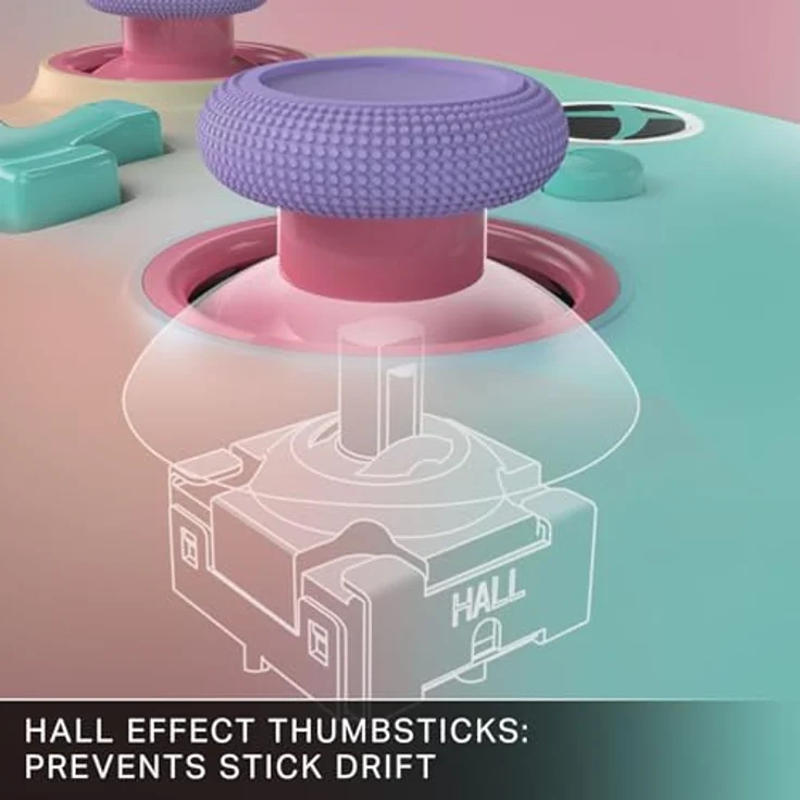 PowerA XB Controller Advantage Wireless, Beach Vibes, mit Halleffekt-Thumbsticks, 30 Stunden Akkulaufzeit, RGB-Beleuchtung, programmierbare Tasten – Bild 3