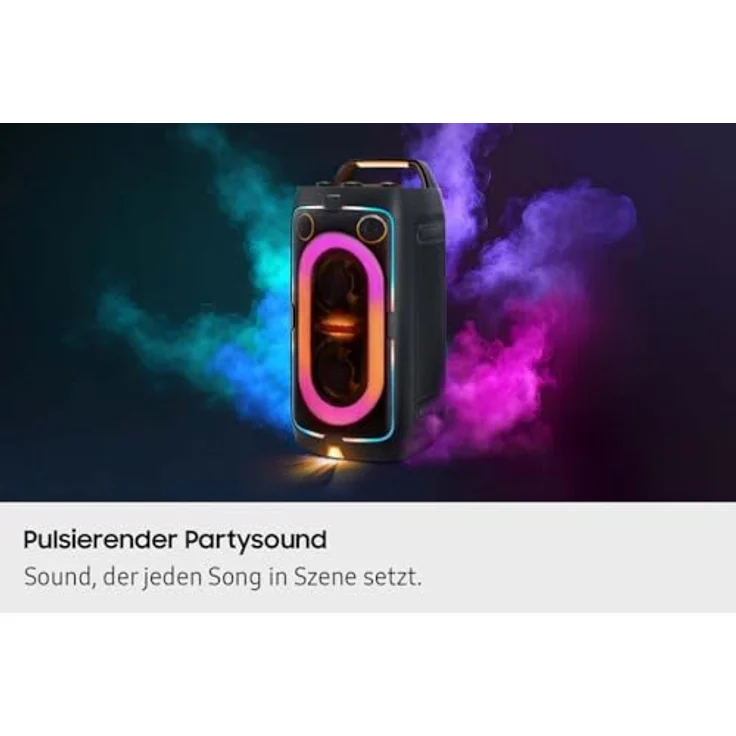 Samsung Sound Tower MX-ST40F (2025) Partylautsprecher mit 160 W, Dual-Subwoofern, spritzwassergeschützt (IPX4), Partybeleuchtung und 12 Stunden Akkulaufzeit – Bild 8
