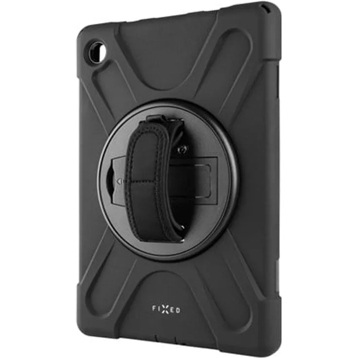 FIXED Rugged Tablet Case für Samsung Galaxy Tab A11+, Schutzhülle mit Ständer, widerstandsfähig, Silikon, Schwarz