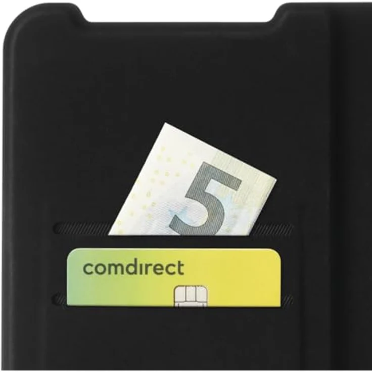 Hama Handyhülle für Samsung Galaxy A55 5G (Handytasche, Etui mit Kartenfach, Standfunktion, extra Schutz von Display und Kamera, Magnet, Klapphülle, weich) schwarz. – Bild 2