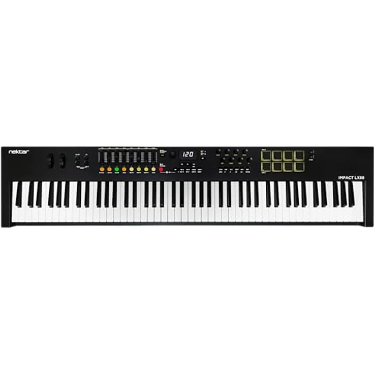 Nektar Impact LX mk3, 88-Tasten Midi-Controller mit halbgewichteten Tasten, 8 Fadern und DAW-Integration – Bild 1
