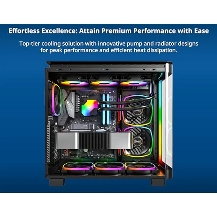 Montech Kit Watercooling AIO HyperFlow RGB - 360mm (Noir) - High-Performance Wasserkühlung von Montech – Bild 2