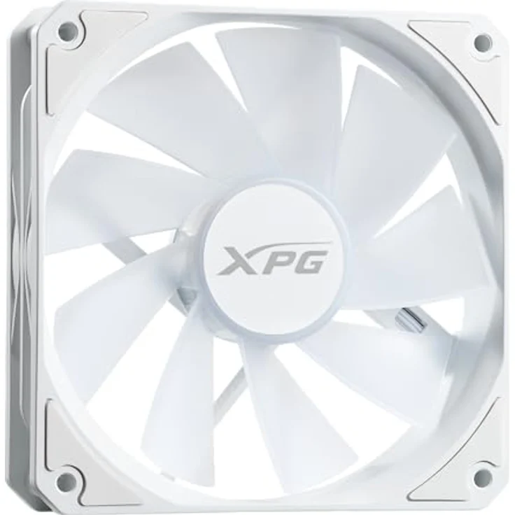 XPG VENTO R 120, 120mm ARGB Gehäuselüfter mit optimiertem Luftstrom, weiß – Bild 1