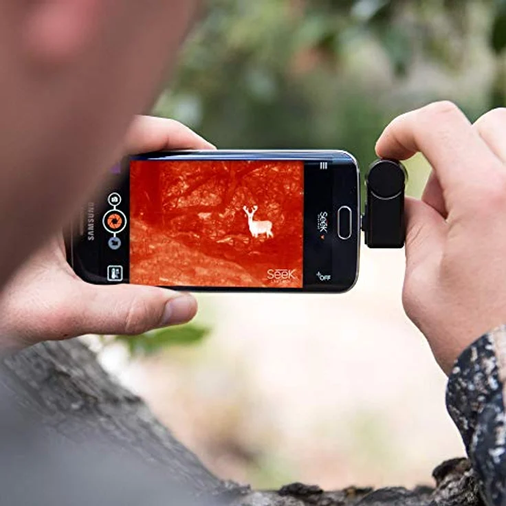 Seek Thermal CompactXR Preiswerte Wärmebildkamera mit Erweiterter Sichtweite, USB-C Anschluss und Wasserdichtem Schutzgehäuse Kompatibel mit Android Smartphones - Schwarz – Bild 5