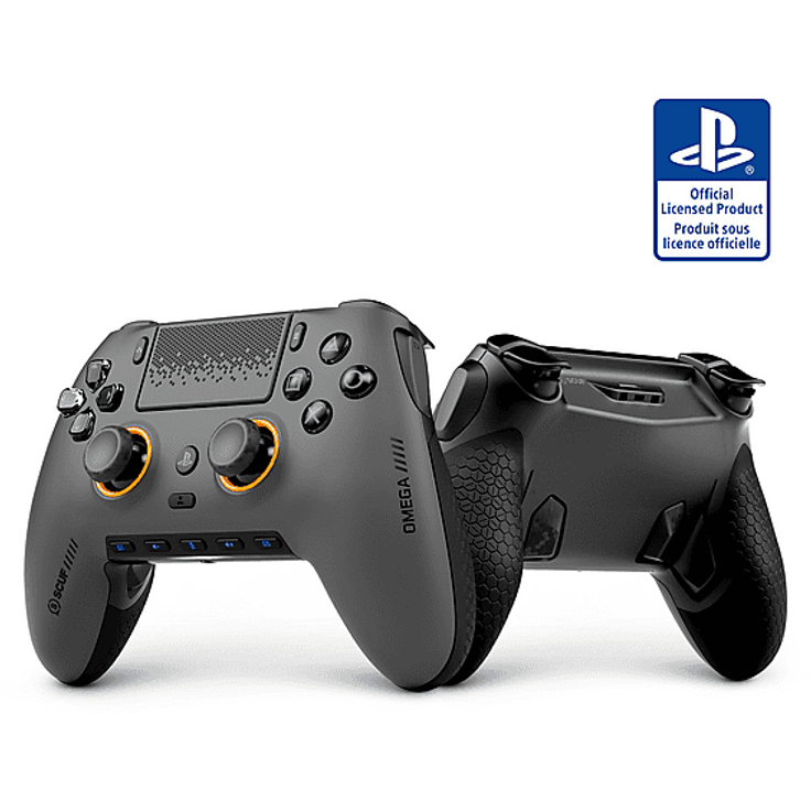 SCUF Omega Kabelloser Performance Gaming Controller Stahlgrau für PlayStation 5, PC
