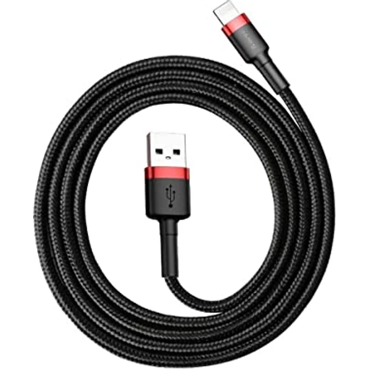 Baseus Cable Cafule - USB to Lightning - 2A 3 m (CALKLF-R91) black and red – Bild 2