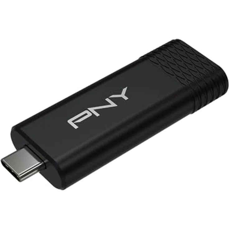 PNY Pro Elite V3 Type-C USB 3.2, 2TB Flash Drive (2000 GB, USB-C), hohe Geschwindigkeiten bis 1000 MB/s, Schwarz – Bild 1