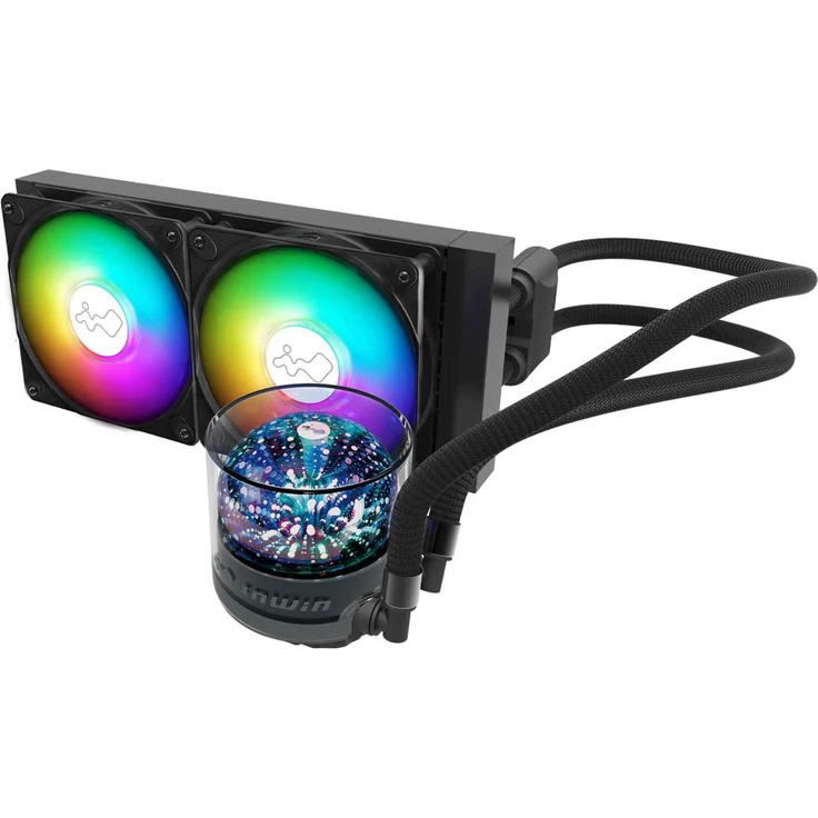 In Win Kit Watercooling AIO NR RGB - 240mm, CPU Wasserkühler mit ARGB-Beleuchtung, schwarz
