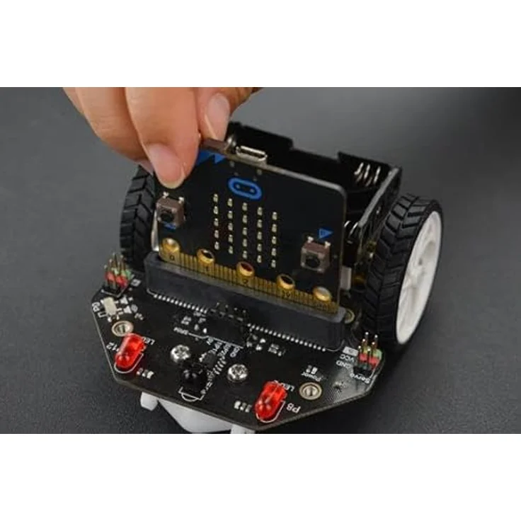 DFRobot micro:Maqueen Lite, micro:bit Roboter mit Linienverfolgungs- und Ultraschallsensoren, kompatibel mit V1 und V2 – Bild 6
