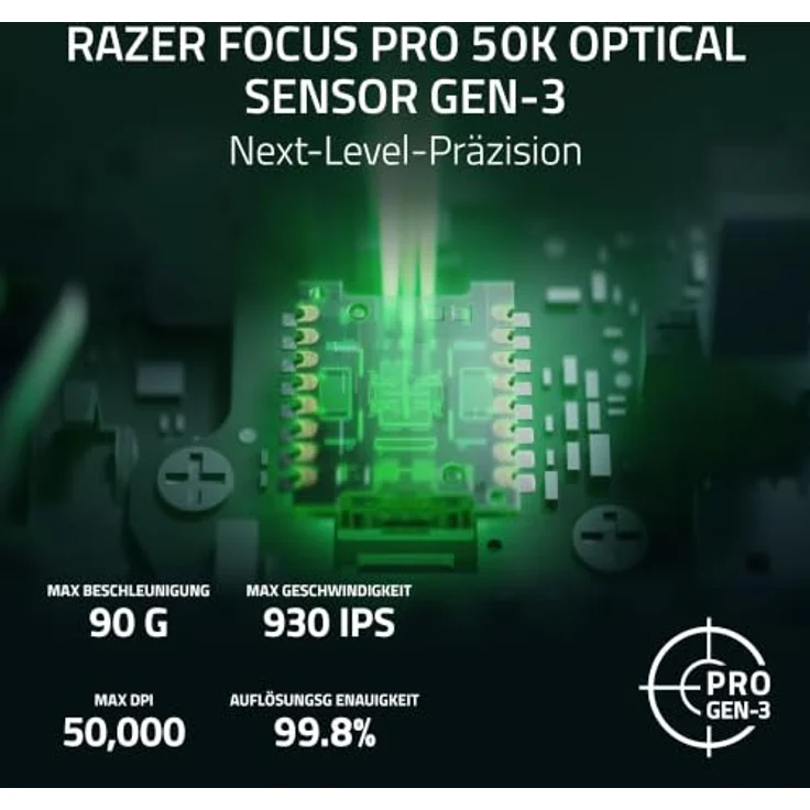 Razer Naga V3 Pro, Kabellose MMO-Gaming-Maus mit HyperScroll Tilt Wheel Gen-2, Focus Pro 50K Optical Sensor Gen-3 und austauschbaren Seitenteilen, Schwarz – Bild 5