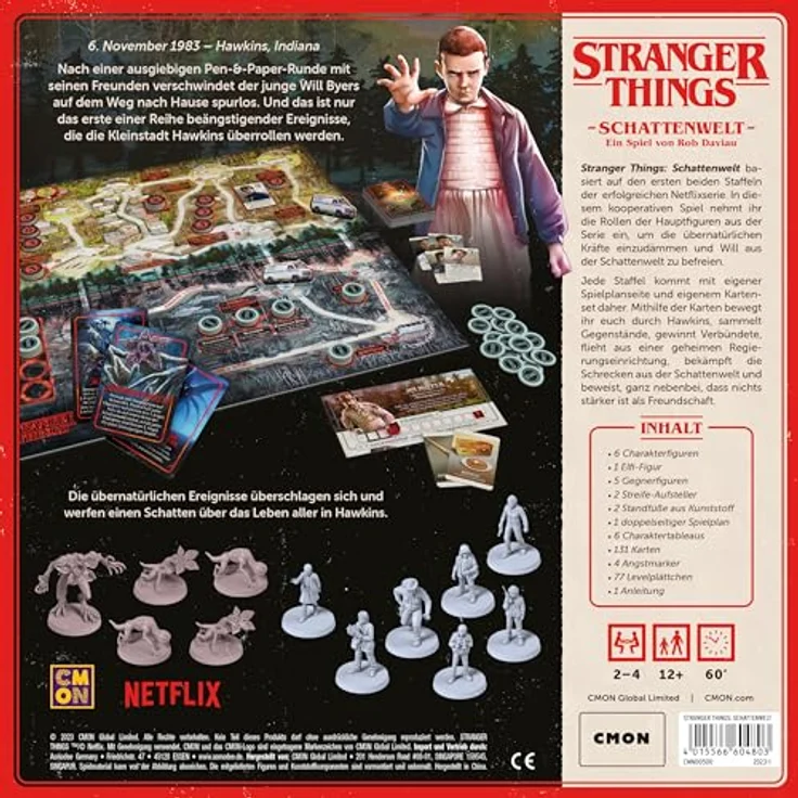 CMON | Stranger Things: Schattenwelt | Kennerspiel | Brettspiel | 2-4 Spieler | Ab 12+ Jahren | 60 Minuten | Deutsch – Bild 4