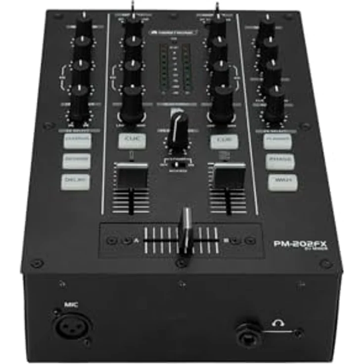 OMNITRONIC PM-202FX, 2-Kanal-DJ-Mixer mit Bluetooth, bipolarem Filter und 6 Soundeffekten – Bild 5