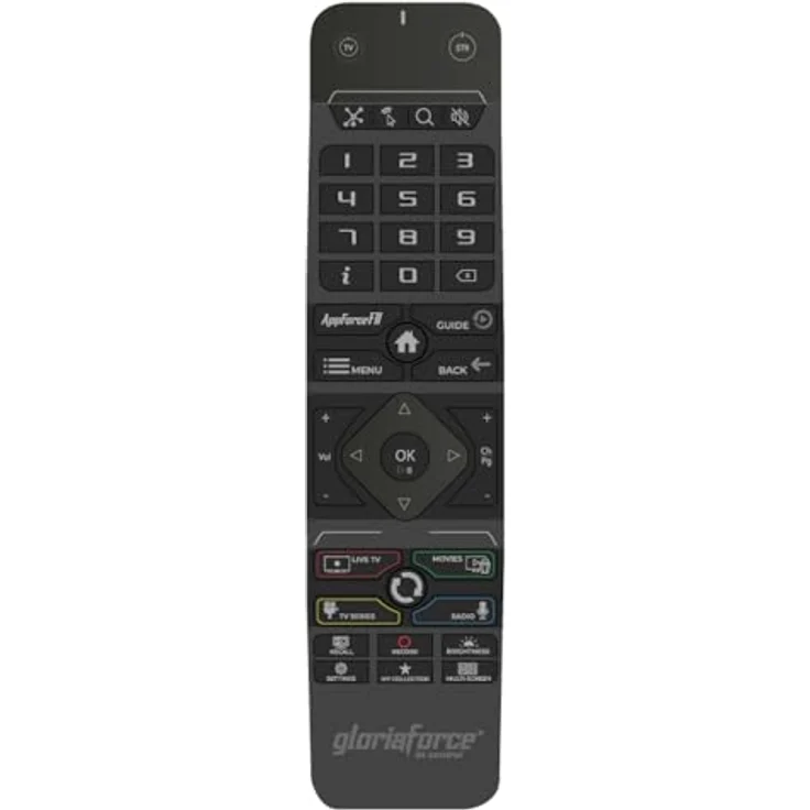 GloriaForce RTX Bluetooth Fernbedienung mit TV-Steuerung für Duo, Quattro, UNO, Zero, Hintergrundbeleuchtung, langlebige austauschbare Batterien – Bild 1