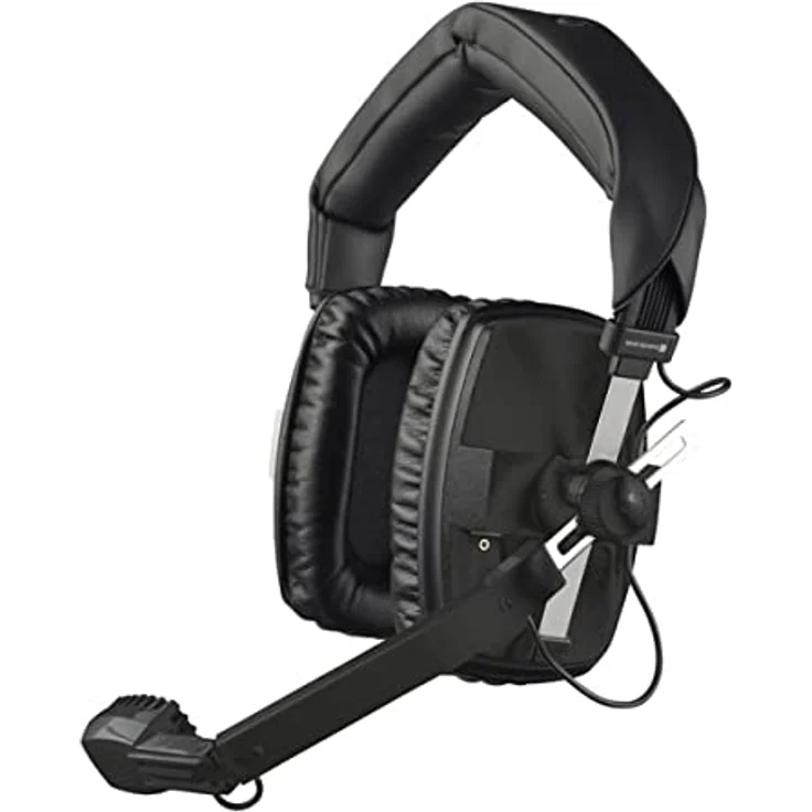 beyerdynamic DT-109-200-50-BLACK Geschlossenes Headset mit dynamischem Hypernierenmikrofon, 50 Ohm, Schwarz – Bild 1