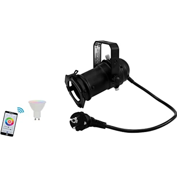Eurolite Set PAR-16 Spot schwarz, LED GU10 RGB/WW/CW mit WiFi-Funktion – Bild 1